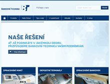 Tablet Screenshot of banktech.cz